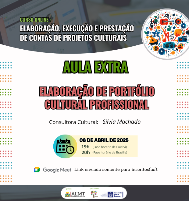 AULA EXTRA: ELABORAÇÃO DE PORTFÓLIO CULTURAL PROFISSIONAL